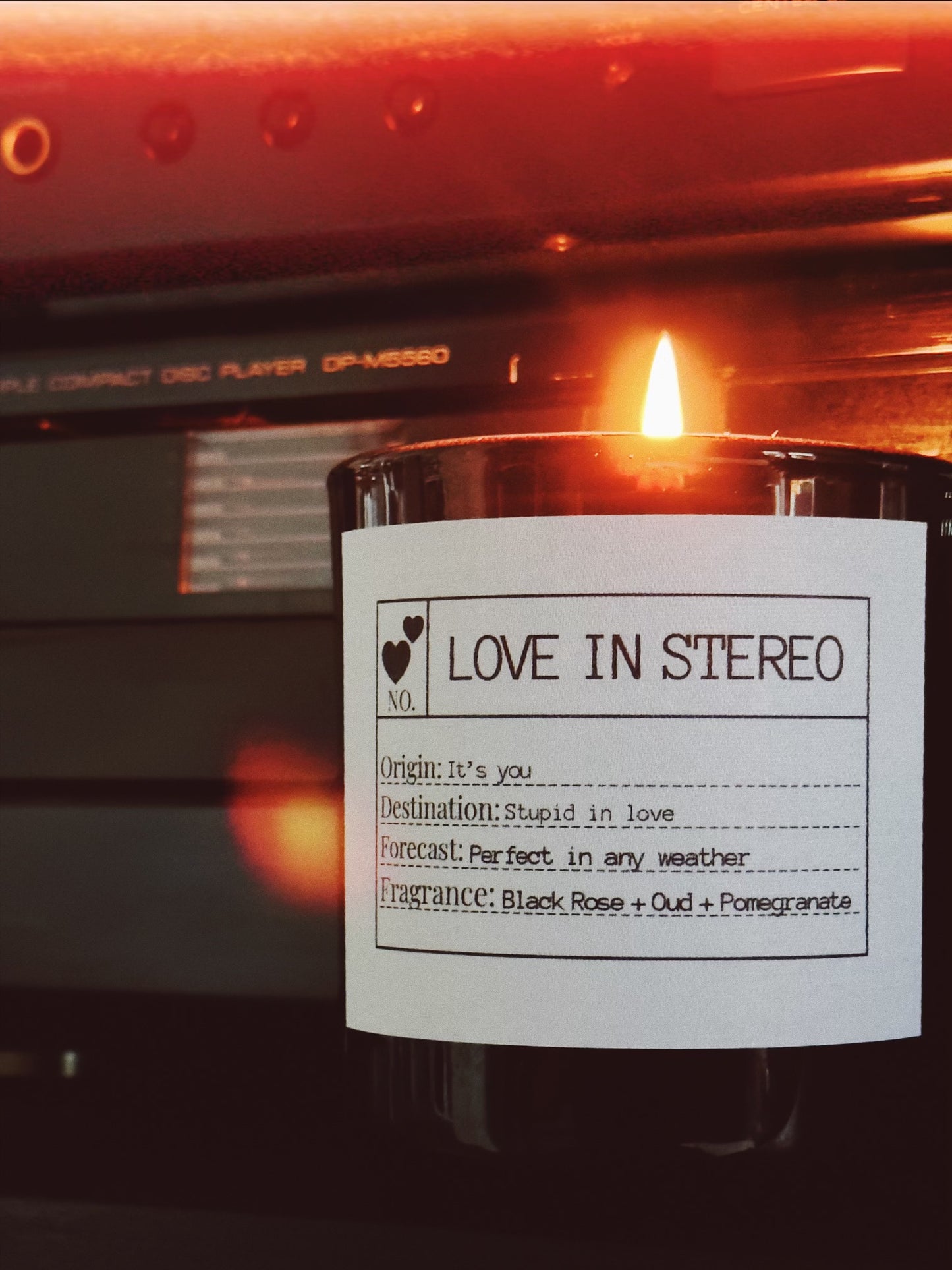 FLORES LANE x MAX: Love in Stereo Soy Candle, Slow Burn Candle