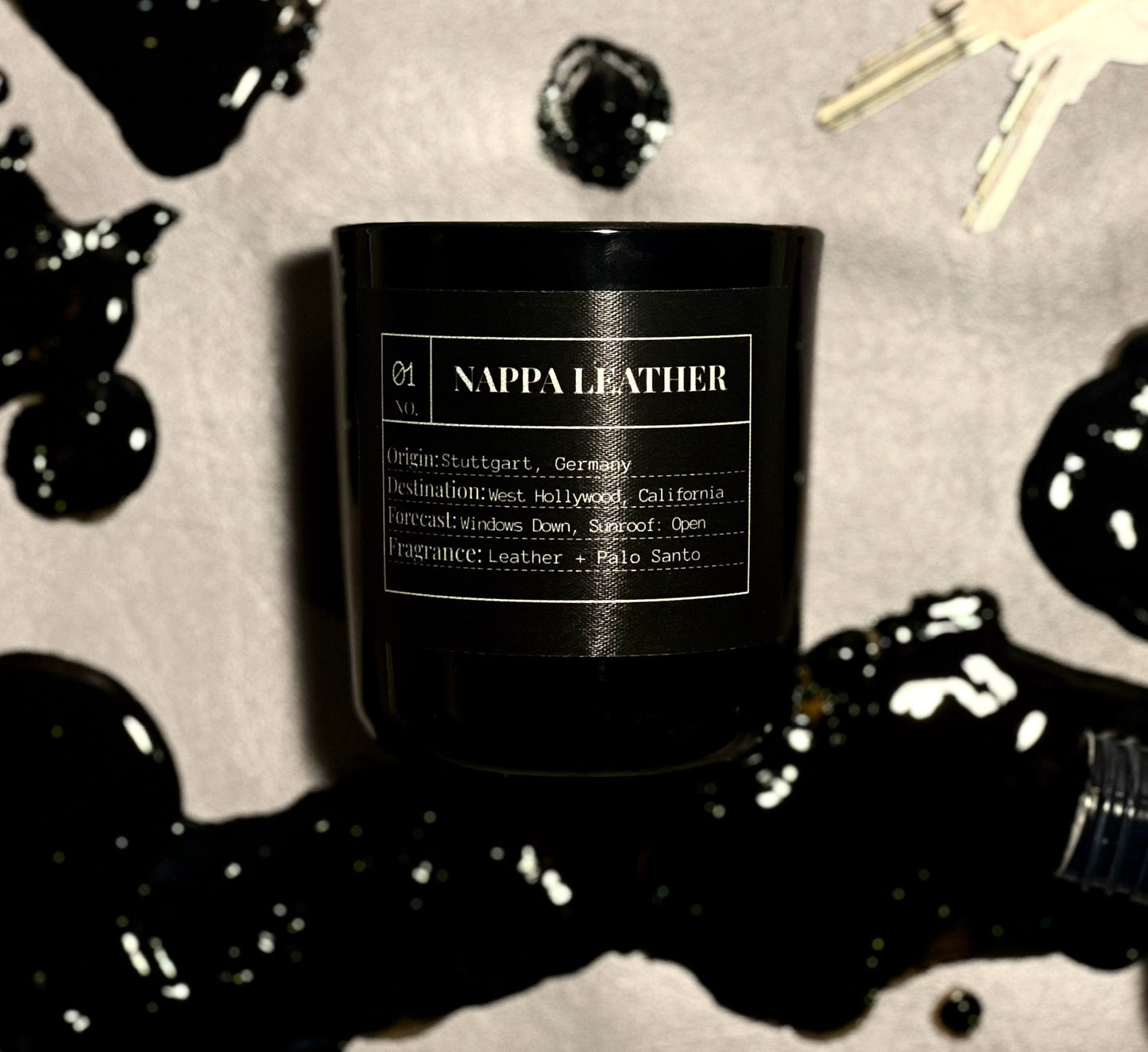 NAPPA LEATHER SLOW BURN SOY CANDLE