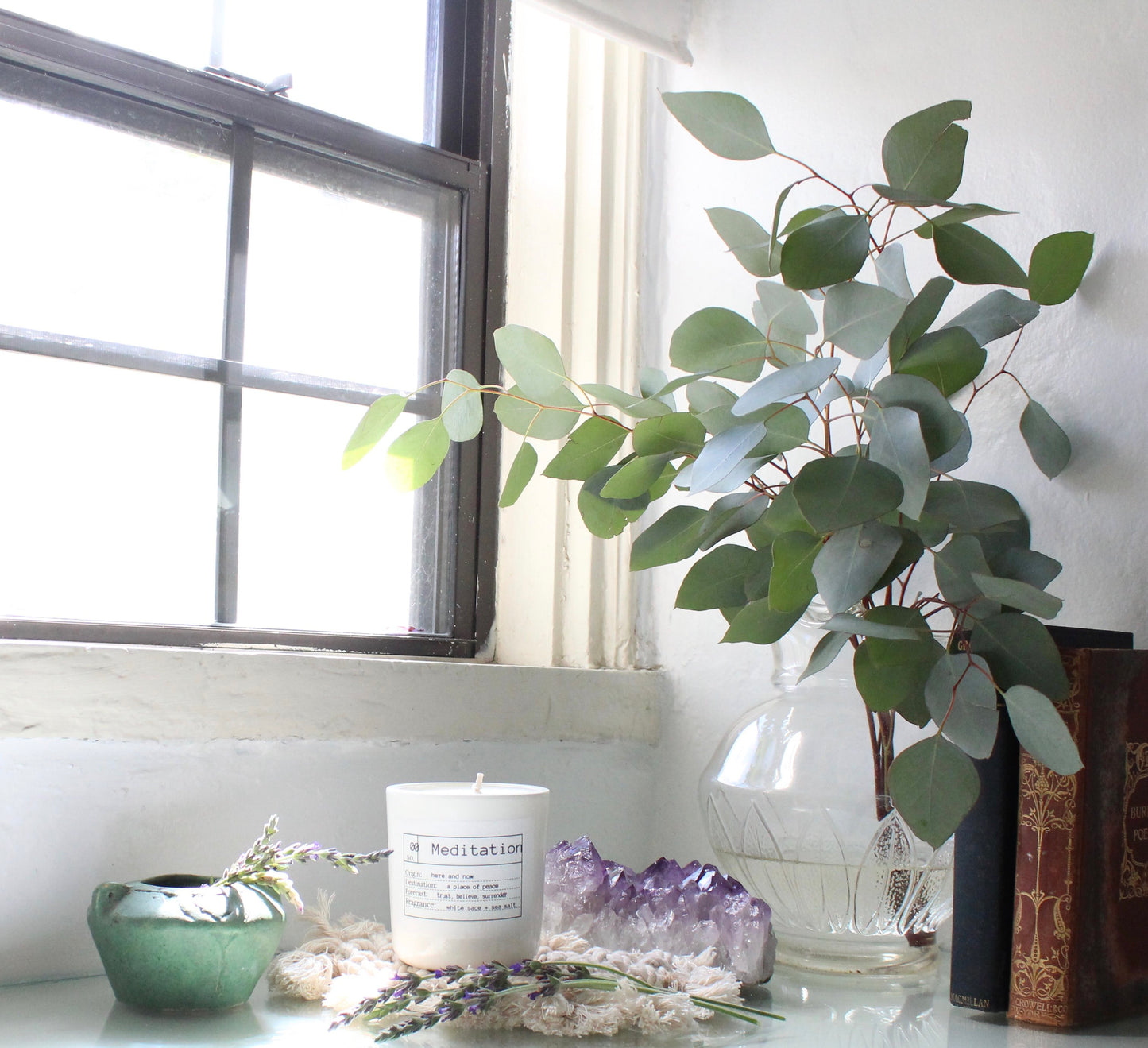 Meditation Soy Candle, Slow Burn Candle