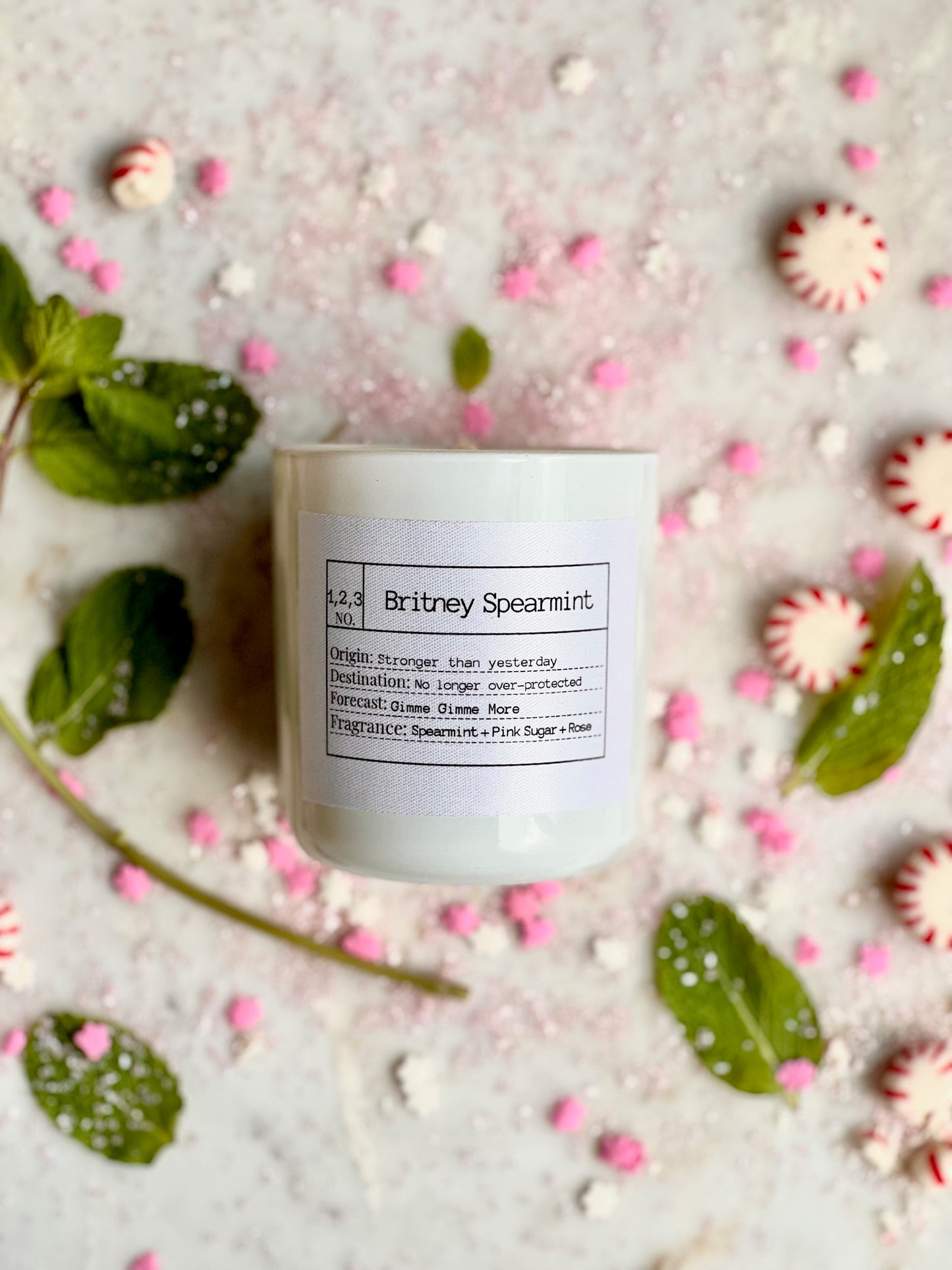 Britney Spearmint Soy Candle, Slow Burn Candle