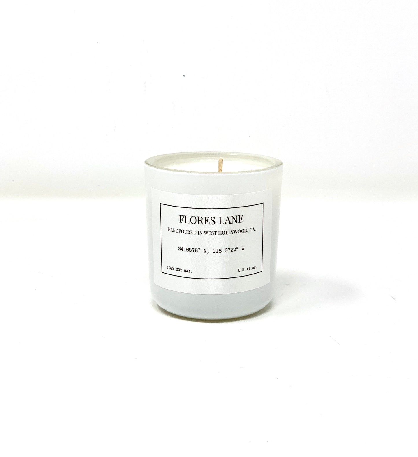 Rose + firewood , slow burn, soy candle