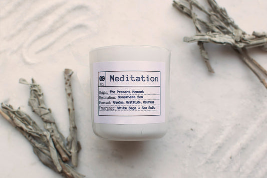 Meditation Soy Candle, Slow Burn Candle