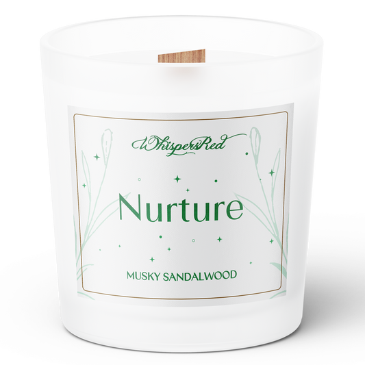 Nurture Soy Candle, Wooden Wick, Slow Burn Candle