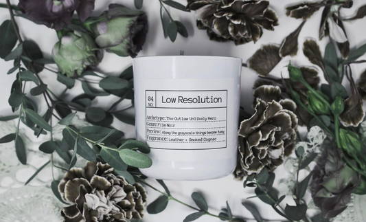 FLORES LANE X ACADEMY MUSEUM Low Resolution Soy Candle, Slow Burn Candle