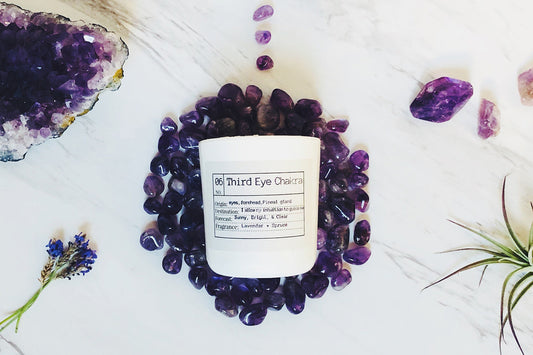 Third Eye Chakra Soy Candle, Slow Burn Candle