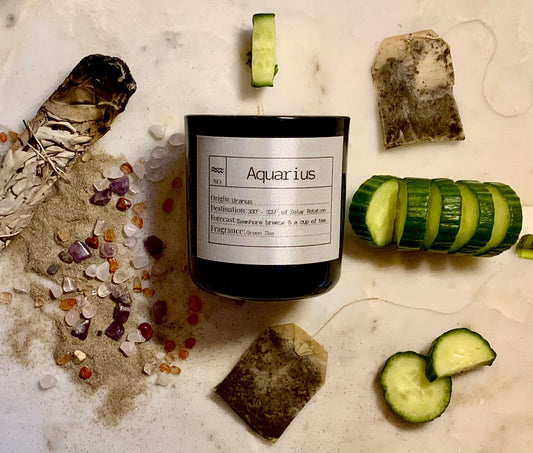 Aquarius Soy Candle, Slow Burn Candle