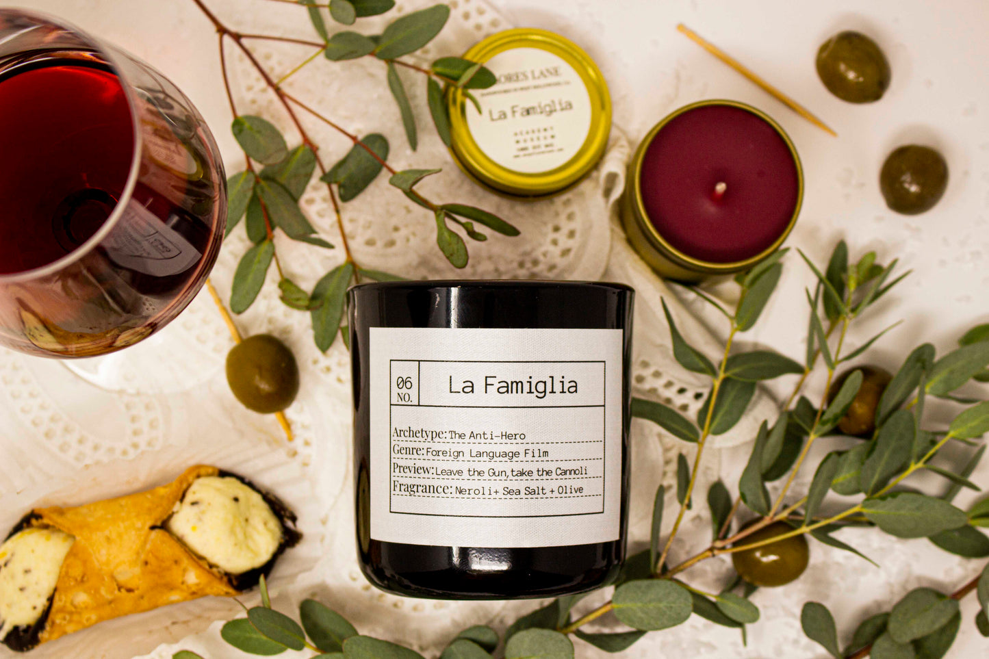 FLORES LANE X ACADEMY MUSEUM La Famiglia Soy Candle, Slow Burn Candle