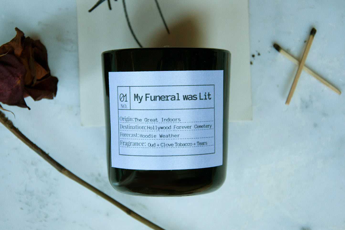 My Funeral was Lit Soy Candle, Slow Burn Candle