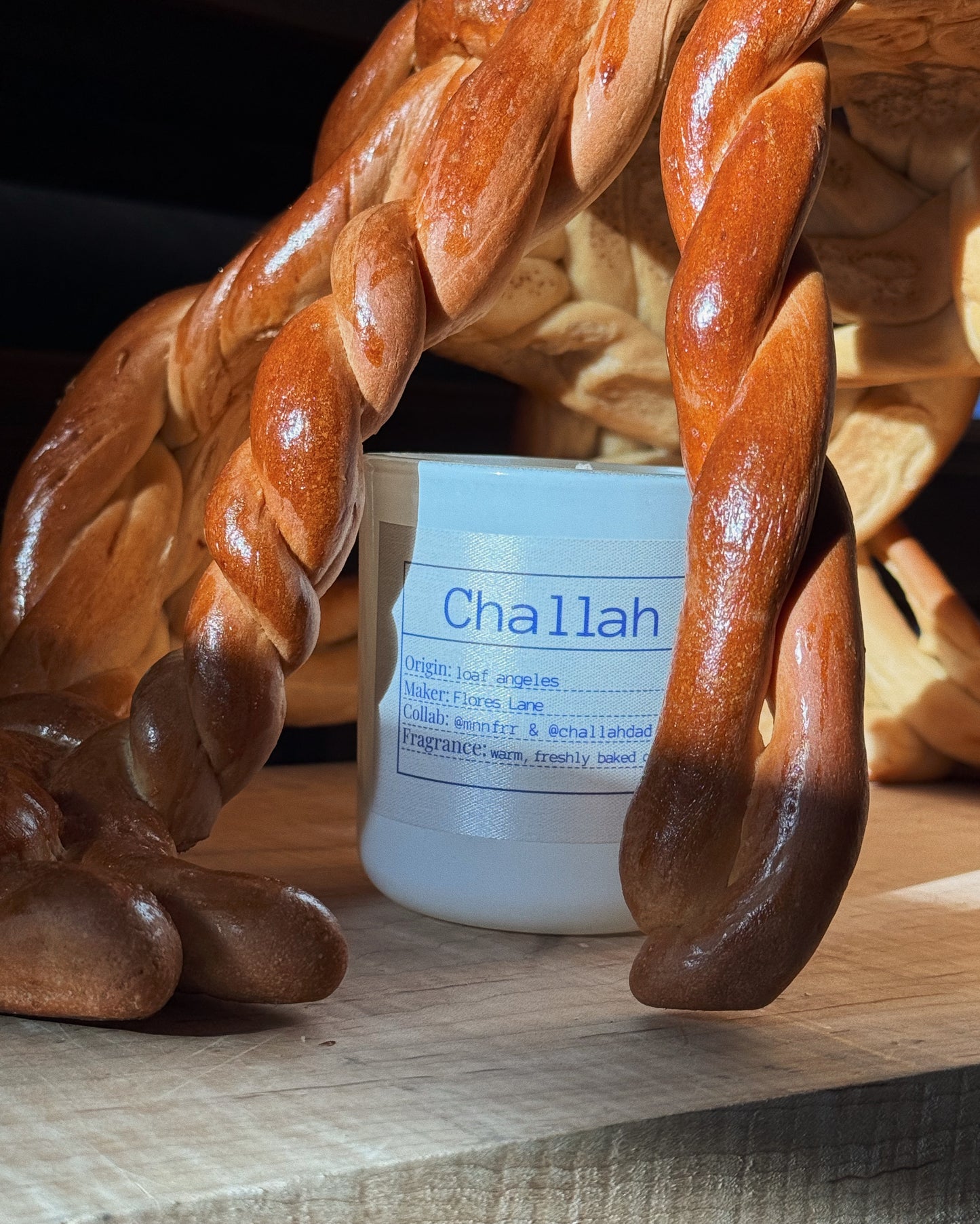 Flores Lane x Challahdad: Challah Candle, Slow-Burn Soy Candle