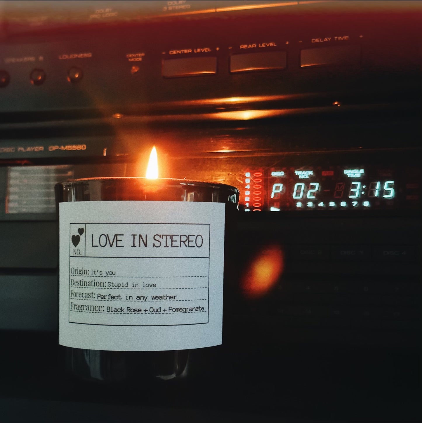 FLORES LANE x MAX: Love in Stereo Soy Candle, Slow Burn Candle