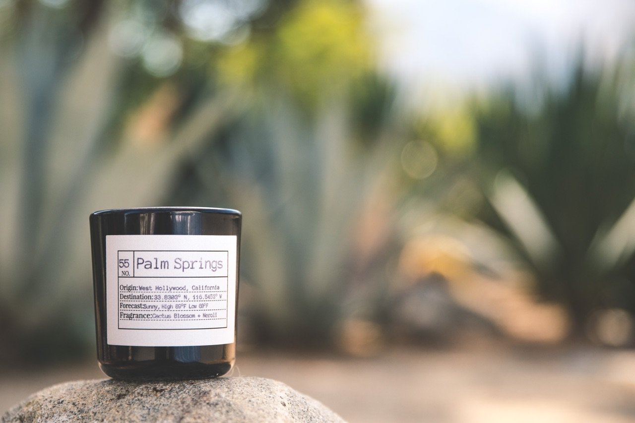 Palm Springs is a destination in the Sonoran Desert that's full of midcentury modern architecture, hotels, and shopping. The blend is of essential oils including Cactus Blossom + Neroli and top notes of Jasmine that leave you with the airy desert vibe. 