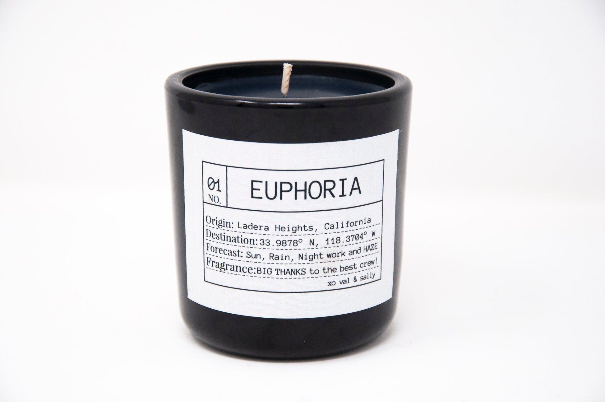 If you're not watching EUPHORIA on HBO, you should stop what you're doing right now and tune in. We were so honored to do the Cast and Crew gifts using our weho scent in black on black.